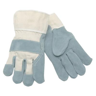 MCR Safety Select Split Cow Gloves, X-Large, Gray/White, 1400XL