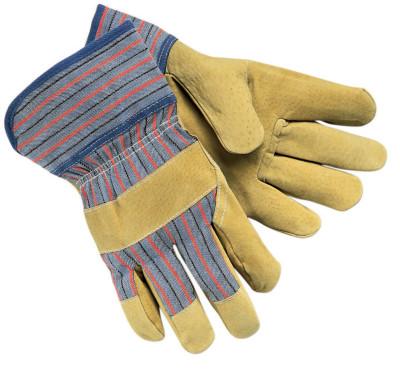 MCR Safety Grain Leather Palm Gloves, Large, Economy Grain Pigskin, 1950L