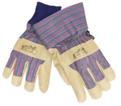 MCR Safety Grain Leather Palm Gloves, Medium, Pigskin, 1965M