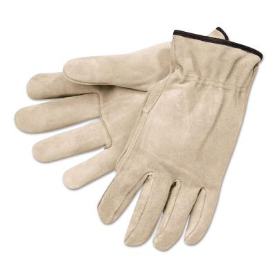 MCR Safety Premium-Grade Leather Driving Gloves, Cowhide, X-Large, Unlined, Straight Thumb, 3100XL