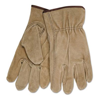 MCR Safety Premium-Grade Leather Driving Gloves, Cowhide, Large, Unlined, Keystone Thumb, 3110L