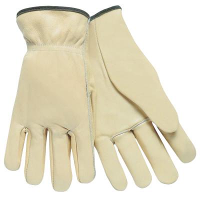 MCR Safety Drivers Gloves, Cowhide, Medium, Unlined, 3201M