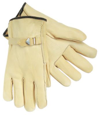 MCR Safety Drivers Gloves, Premium Grade Cowhide, X-Large, Unlined, 3220XL