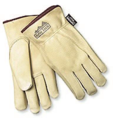 MCR Safety Insulated Drivers Gloves, Premium Grain Pigskin, Large, Jersey Lining, 3450L