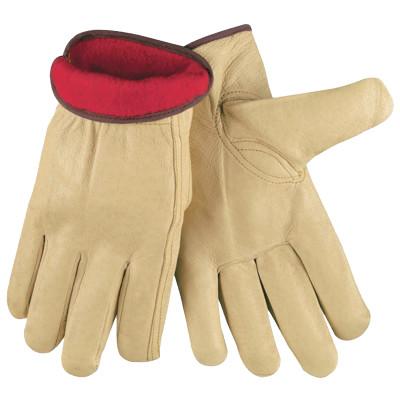 MCR Safety Insulated Drivers Gloves, Premium Grain Pigskin, X-Large, Jersey Lining, 3450XL