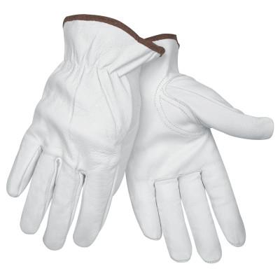 MCR Safety Premium Grain Leather Driving Gloves, Goatskin, X-Large, Unlined, Keystone Thumb, 3611XL