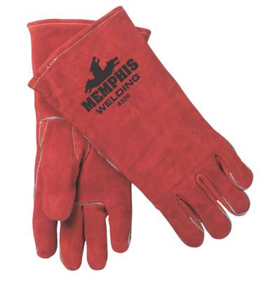 MCR Safety Premium Shoulder Leather Welders Gloves, Shoulder Cow Leather, XL, Russet, 4320