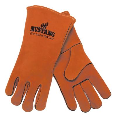 MCR Safety Premium Quality Welder's Gloves, Select Side Leather, X-Large, Russet, 4720