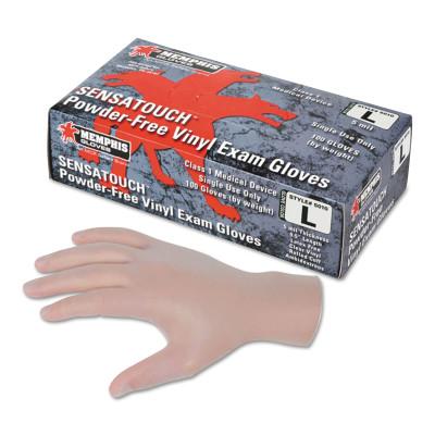 MCR Safety Disposable Vinyl Gloves, Gauntlet, Powder Free, 5 mil, X-Large, 5010XL