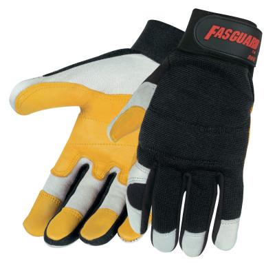 MCR Safety Fasguard Multi-Task Gloves, Black/Beige/White, Large, 906L