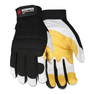 MCR Safety Fasguard Multi-Task Gloves, Black/Beige/White, Medium, 906M