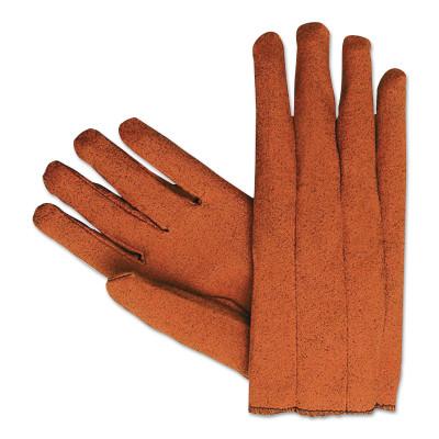 MCR Safety Vinyl Gloves, Slip-On Cuff, Cotton Knit Lined, Men's-Medium, 9800M
