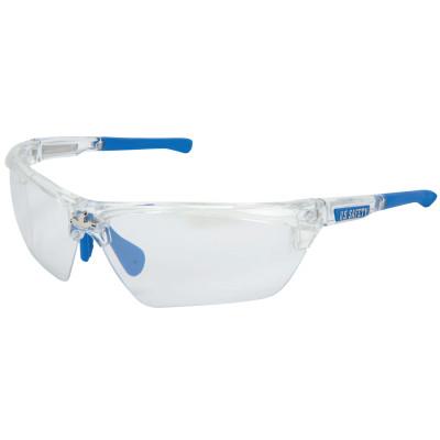 MCR Safety Dominator DM3 Safety Glasses, Lens, BossMan Mirror/Duramass HC, Clear Frame, DM1329