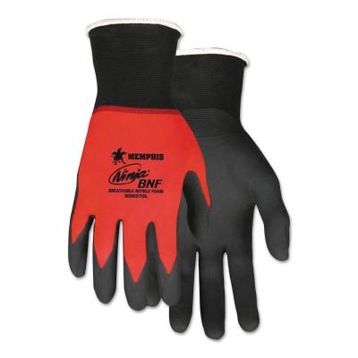 MCR Safety Ninja BNF Gloves, Small, Black/Gray, 9 in, Work, N96790S