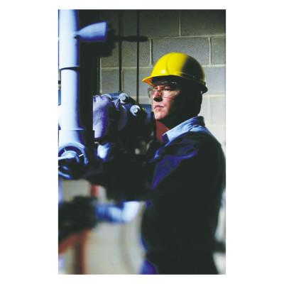 MCR Safety Yukon Uncoated Protective Eyewear, Clear Polycarb Lens/Frame, 140mm Temple, 9800