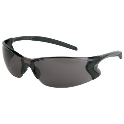 MCR Safety Backdraft Protective Eyewear, Gray Lens, MAX6 Anti-Fog, Clear/Gunmetal Frame, BD112PF