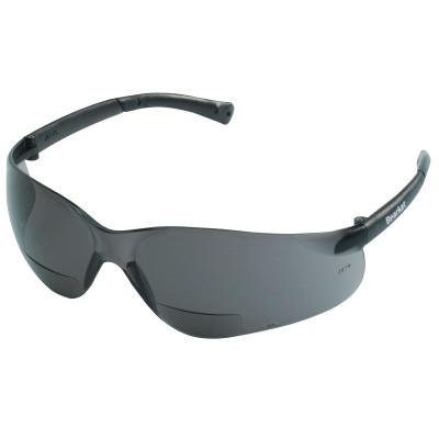 MCR Safety BearKat Magnifier Protective Eyewear, Gray Lens, Duramass HC, Gray Frame, BKH20G