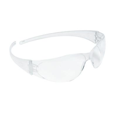 MCR Safety Checkmate Safety Glasses, Clear Lens, Polycarbonate, Anti-Scratch, Clear Frame, CK110