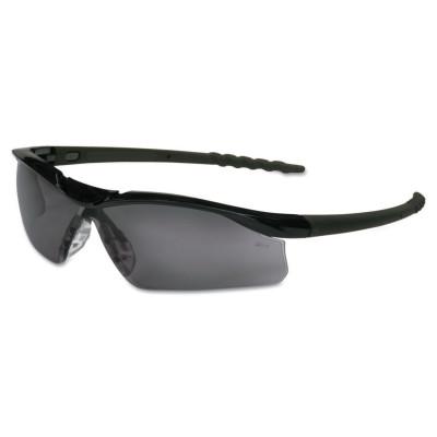 MCR Safety DALLAS Protective Eyewear, Gray Lens, Duramass Scratch-Resistant, Black Frame, DL112