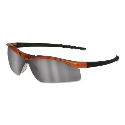 MCR Safety DALLAS Protective Eyewear, Mirror Lens, Anti-Fog, Nuclear Orange Frame, DL219AF