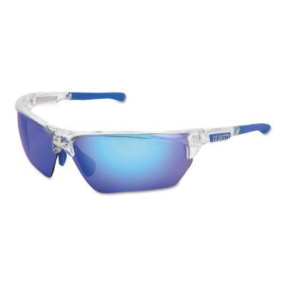 MCR Safety Dominator DM3 Safety Glasses, Blue Diamond Mirror Lens,  Mirror/Duramass HC, DM1328B