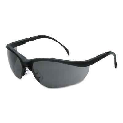 MCR Safety Klondike Protective Eyewear, Gray Lens, Duramass Anti-Fog, Black Frame, KD112AF