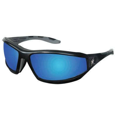 MCR Safety Reaper Protective Eyewear, Blue Diamond Mirror Lens, Duramass HC, RP218B