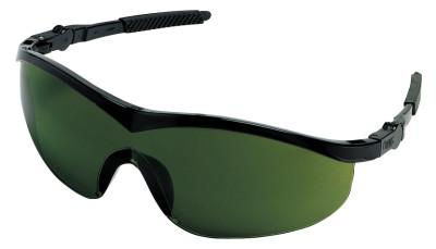 MCR Safety Storm Protective Eyewear, Green Filter 3.0 Lens, Duramass HC, Black Frame, Nylon, ST1130