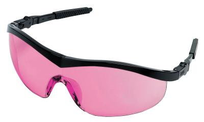 MCR Safety Storm Protective Eyewear, Red Vermilion Lens, Polycarbonate, Black Frame, Nylon, ST11V