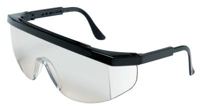 MCR Safety Tomahawk Protective Eyewear, Clear Mirror Lens, Polycarbonate, Black Frame, TK119