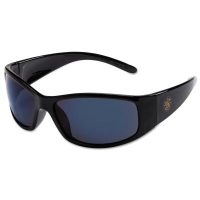 Kimberly-Clark Professional Elite Safety Eyewear, Blue Mirror Lens, Polycarbonate, Anti-Scratch, Black Frame, 21307