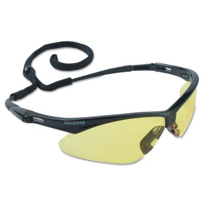 Kimberly-Clark Professional V30 Nemesis* Safety Eyewear, Amber Lens, Anti-Scratch, Black Frame, Nylon, 25659