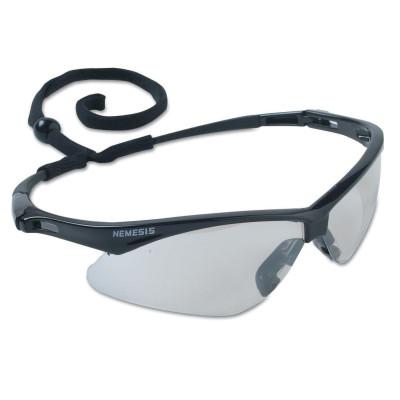 Kimberly-Clark Professional V30 Nemesis* Safety Eyewear, Indoor/Outdoor Lens, Anti-Scratch, Black Frame, 25685
