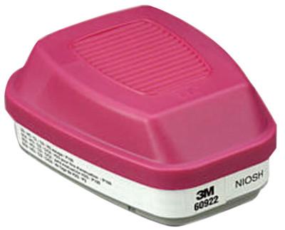3M™ Combination Cartridges/P100 Particulate Filters, Acid Gases, 60922