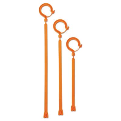 Ergodyne 3540 Locking Tie Hooks, 44 lb Load Cap., Hi-Viz Orange, 11.8 in, 33402
