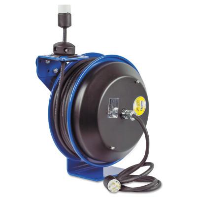 Coxreels?? EZ-Coil Power Cord Reels, 12/3 AWG, 20 A, 50 ft, EZ-PC13-5012-A