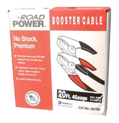 CCI® Booster Cables, 2/1 AWG, 20 ft, Black, 08860