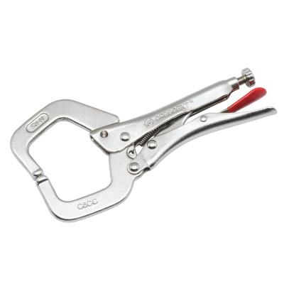Apex Tool Group Locking C-Clamp with Regular Tips, Locking Grip, 6 in Long, C6CCVN