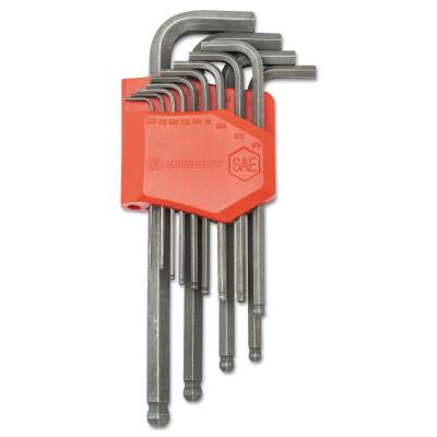 Apex Tool Group 13 Piece Long Ball End Hex Key Sets, Ball Hex Tip, Inch, CHKLABALL13