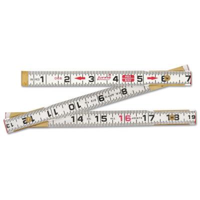 Apex Tool Group Red End Rulers, 6 ft, Wood, 066FN