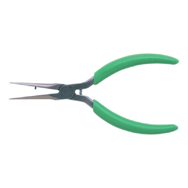 Apex Tool Group Slim Line Long Needle Nose Pliers, 5 1/2 in Long, 1 3/4 in Jaw, Serrated, LN775512GN