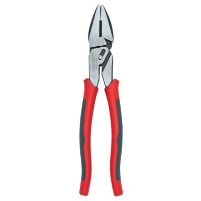 Apex Tool Group Pivot Pro Lineman's Compound Action Pliers, 9 in Length, Side Cut, Comfort Grip, CCA20509