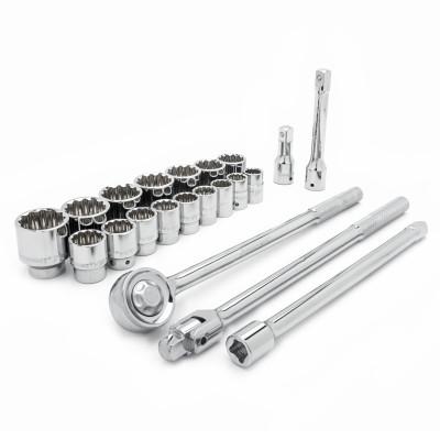 Apex Tool Group 12 Point Standard SAE Mechanics Tool Sets, 3/4 in Dr, 7/8 to 2 in Opening, 21 Pc, CTK21SAEN