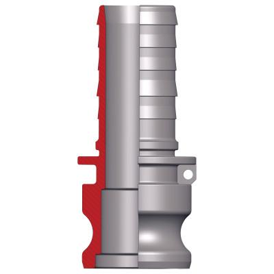 Dixon Valve Andrews/Boss-Lock Type E Cam and Groove Adapters, 1in x 1 1/16 in Male, Aluminum, 100-E-AL
