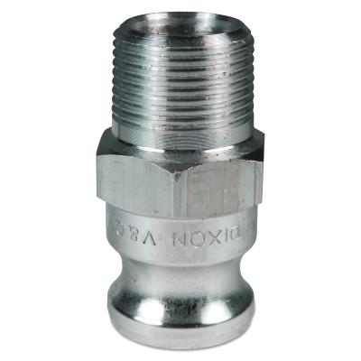 Dixon Valve Andrews/Boss-Lock Type F Cam and Groove Adapters, 1 in x 1 in NPT Male, Aluminum, 100-F-AL