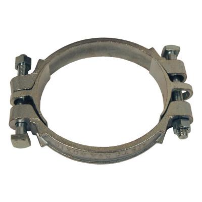 Dixon Valve Double Bolt Hose Clamps, 4 1/2"-5 1/4" Hose OD, Malleable Iron, 10/Bx, 550