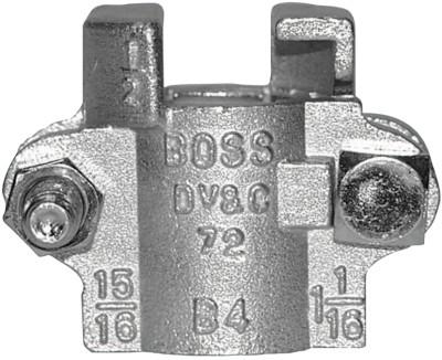 Dixon Valve Boss Clamps, 1/2" Hose ID, 15/16"-1 1/16" Hose OD, Malleable Iron, B4