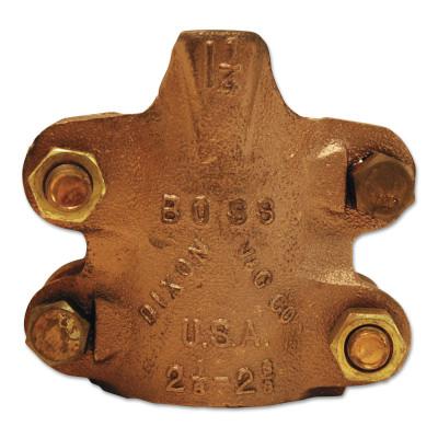 Dixon Valve Boss Clamps, 1" Hose ID, 1 17/32"-1 23/32" Hose OD, Brass, BBU14