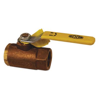 Dixon Valve Bronze Ball Valves, 1 1/4 in (NPT) Inlet, Female/Female, Bronze, BBV125