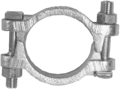 Dixon Valve Double Bolt Hose Clamps, 1 3/4"-2 3/64" Hose OD, Malleable Iron, 25/Bx, DL20